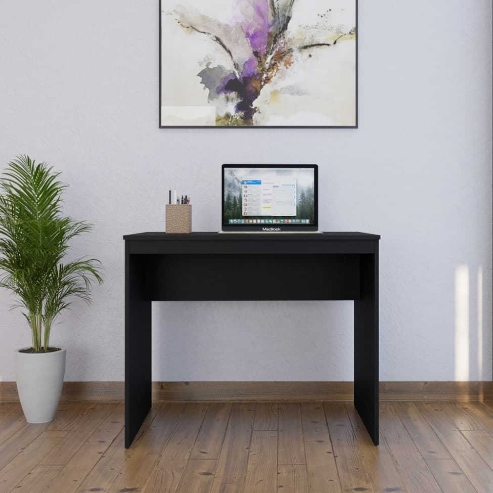 Mesa de Escritório Office Preta 90 cm