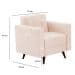 Poltrona Vitrola Suede Bege
