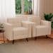 Poltrona Vitrola Suede Bege