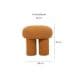 Puff Conexão Bouclé Amarelo Ocre