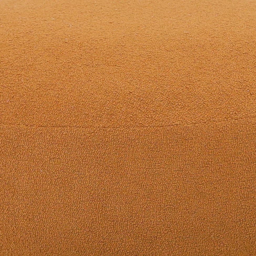 Puff Conexão Bouclé Amarelo Ocre