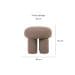Puff Conexão Bouclé Cinza