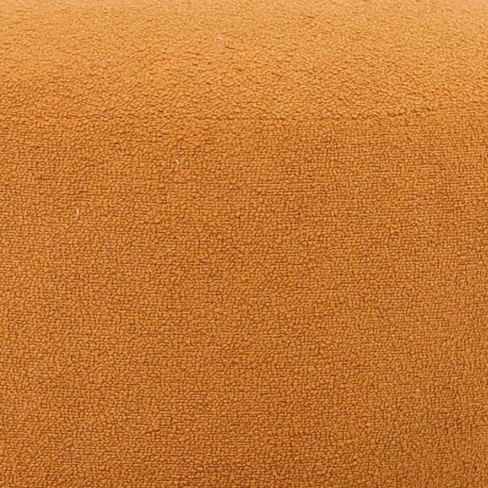 Puff Respiro Poliéster Amarelo Ocre