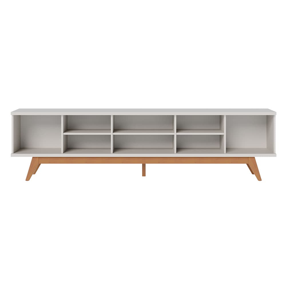 Rack Fortaleza Off White e Freijó 218 cm