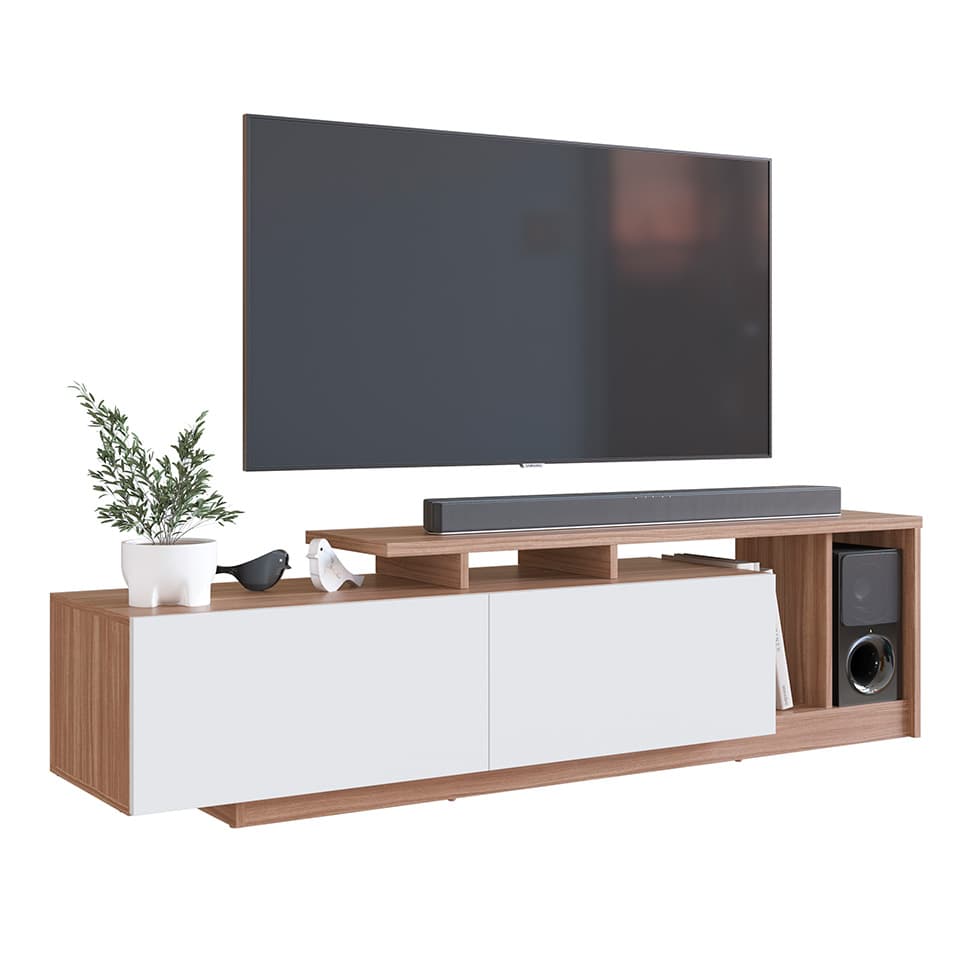Rack Linea 2 PT Montana e Branco 162 cm