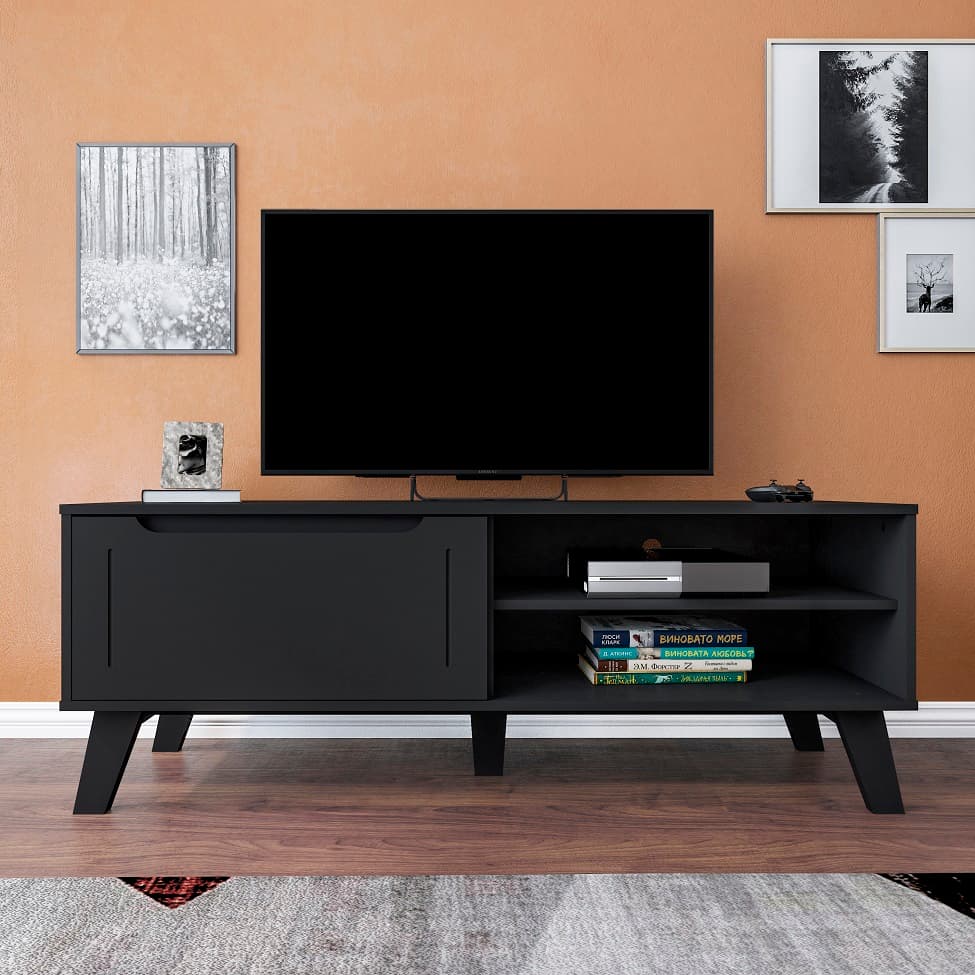 Rack Lotus 1 PT Preto 134 cm
