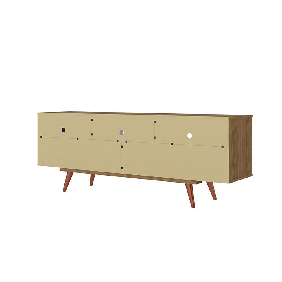 Rack Lyon Freijó e Azul Marinho 162 cm
