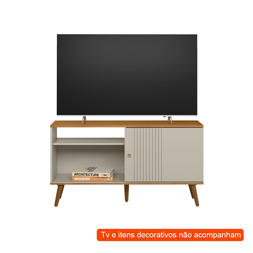 Rack Rubi 1 PT Nature e Off White 120 cm