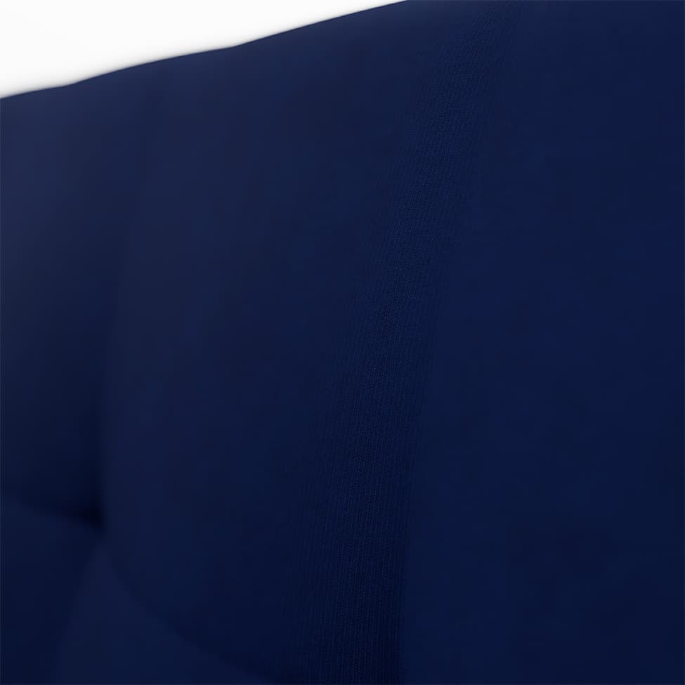 Sofá 2 Lugares Vitrola Suede Azul 123 cm
