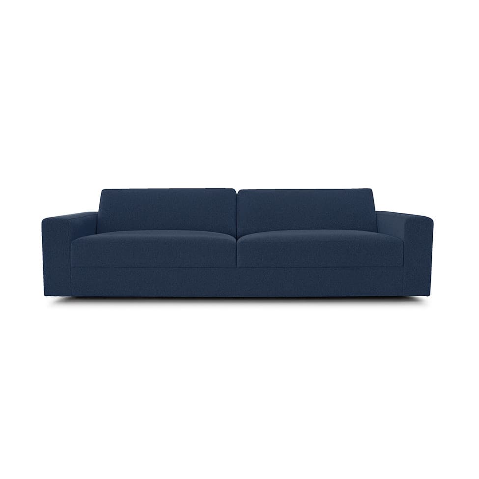 Sofá 3 Lugares Luigi Linho Azul 180 cm