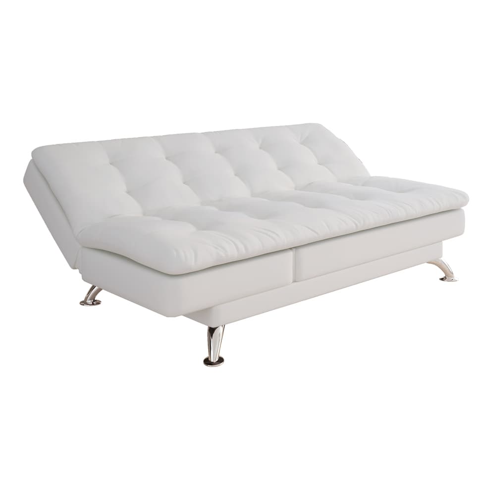 Sofá-Cama Casal 3 Lugares Amanda Branco
