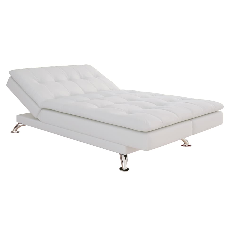 Sofá-Cama Casal 3 Lugares Amanda Branco