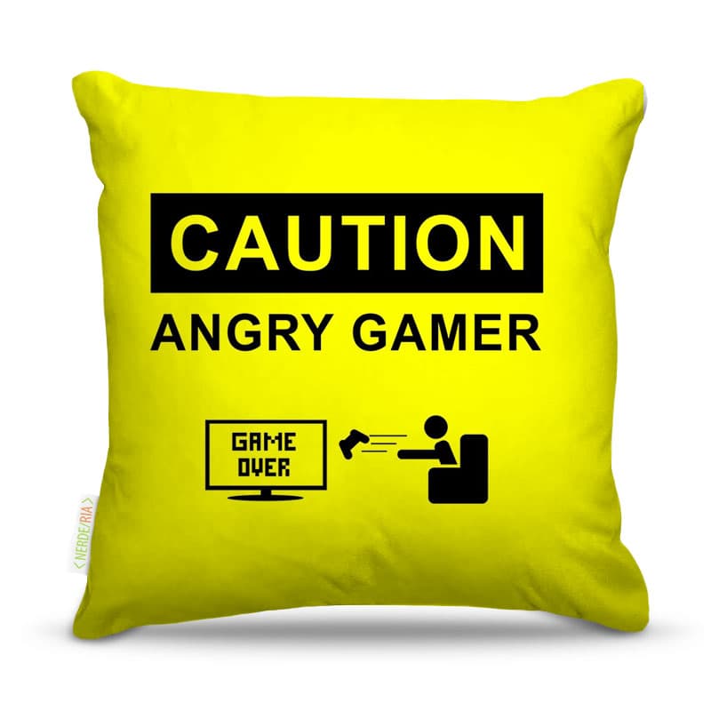 Almofada Nerderia Angry Gamer