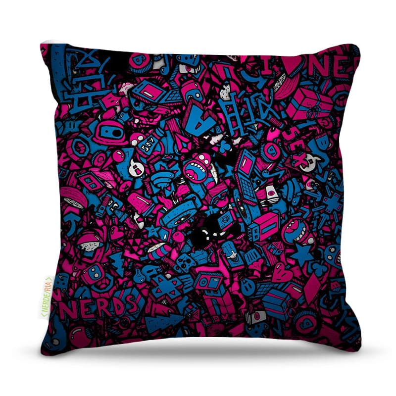 Almofada Nerderia Nerds Geeks