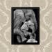 Quadro Elefante Familia 23X33cm