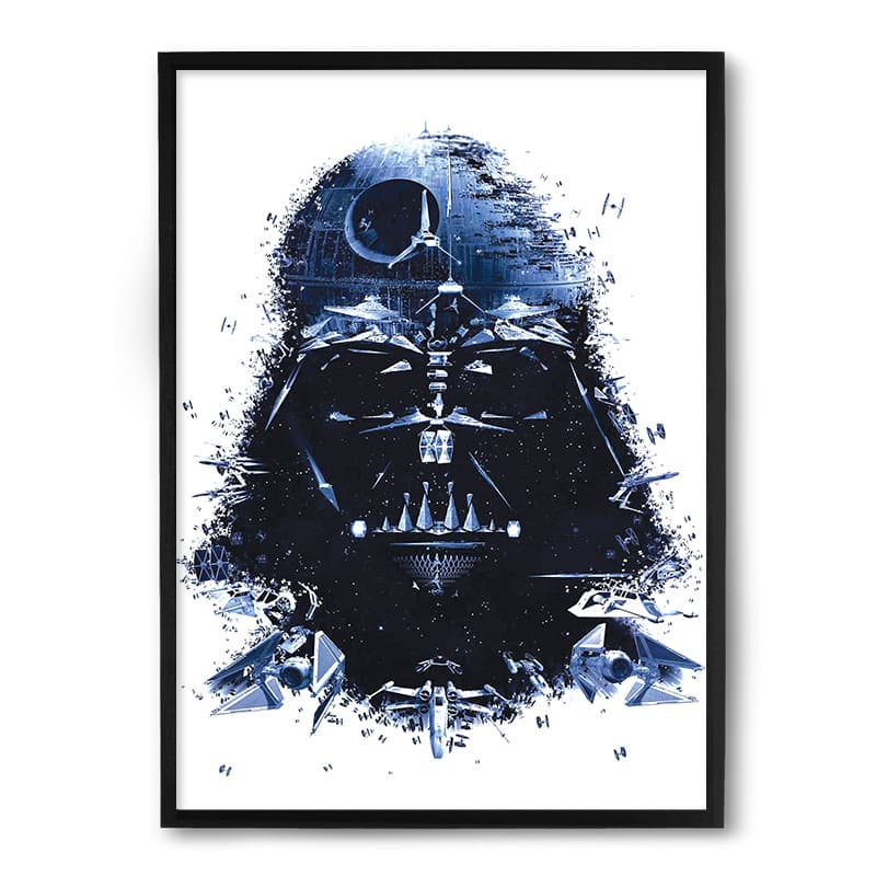 Quadro Nerderia Vader Spaceship