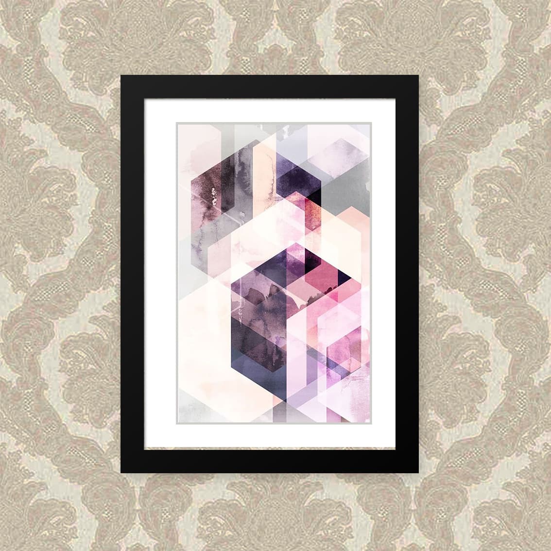 Quadro Quadrado Abstrato 23X33