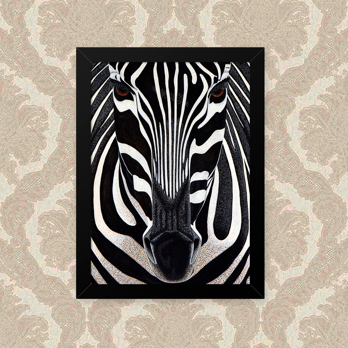Quadro Zebra Foco 23X33cm