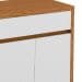 Buffet Ana 4 PT Off White e Ipê