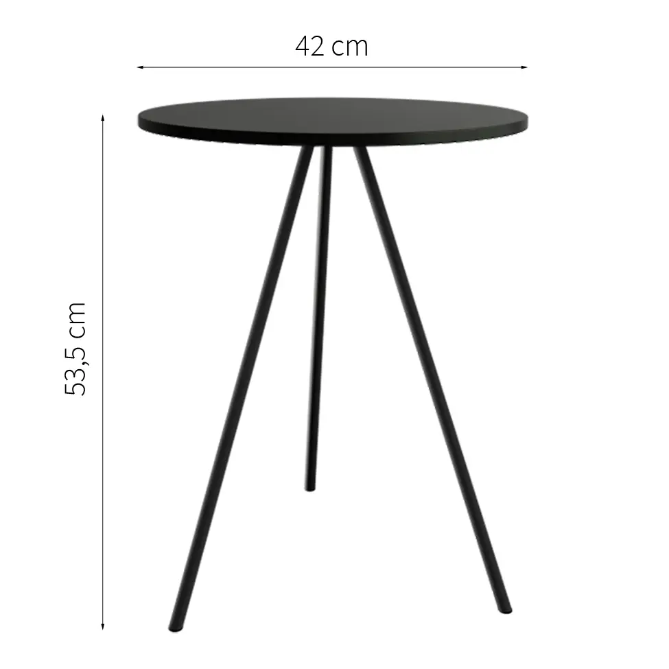 Mesa Lateral Gabriela Wood Preta