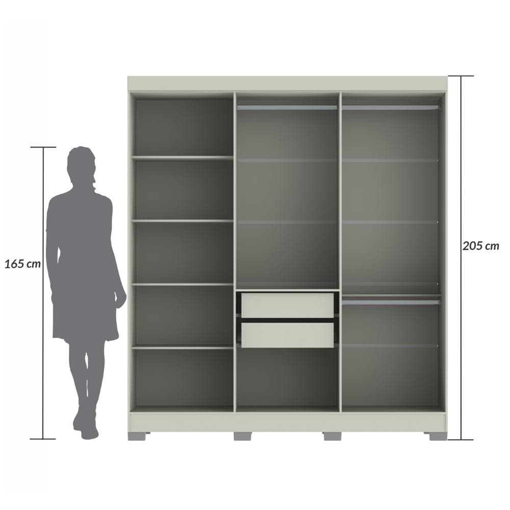 Guarda Roupa Dakota 6 Portas