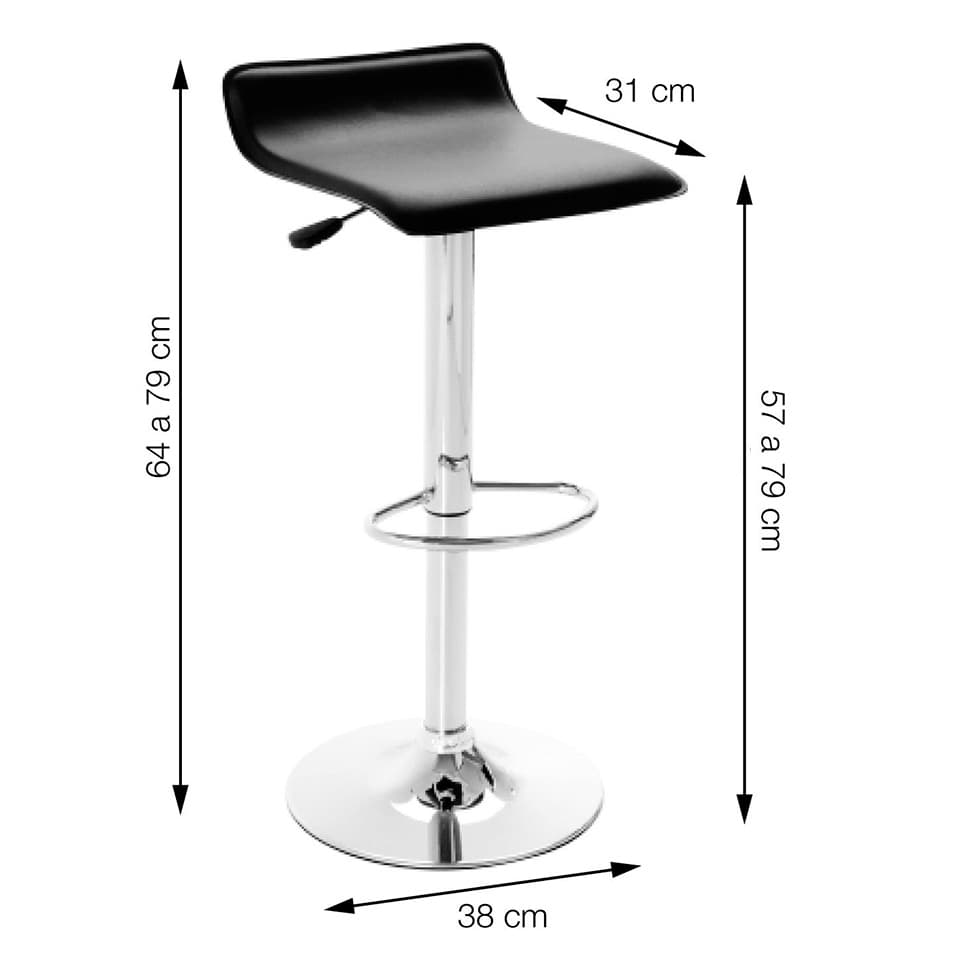 Banqueta Onda Branca