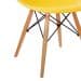 Cadeira Eames Base Madeira e Amarela