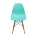 Cadeira Eames Base Madeira e Azul
