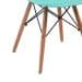 Cadeira Eames Base Madeira e Azul