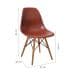Cadeira Eames Base Madeira e Café