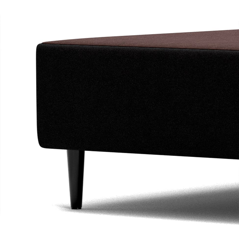 Base para Cama Box Casal Camurça I Preta