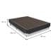 Base para Cama Box Casal Cori VI Cinza