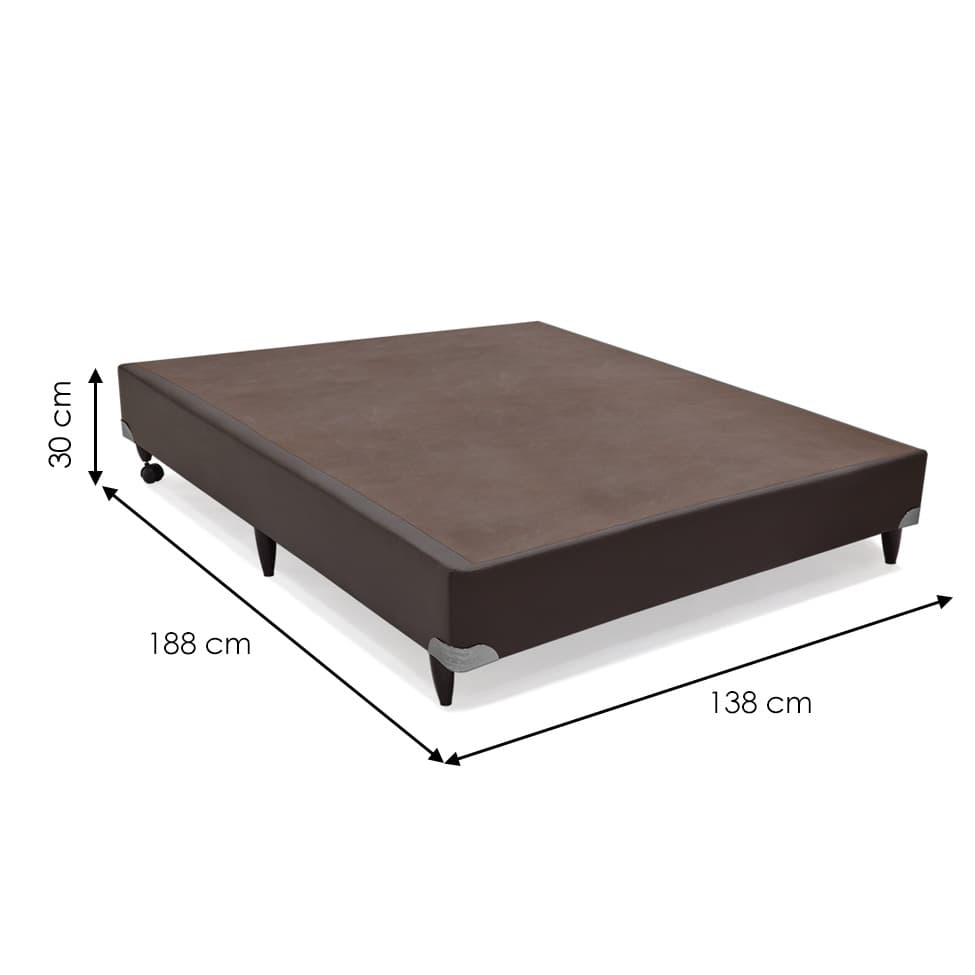 Base para Cama Box Casal Cori VI Marrom