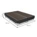 Base para Cama Box Queen Cori II Cinza