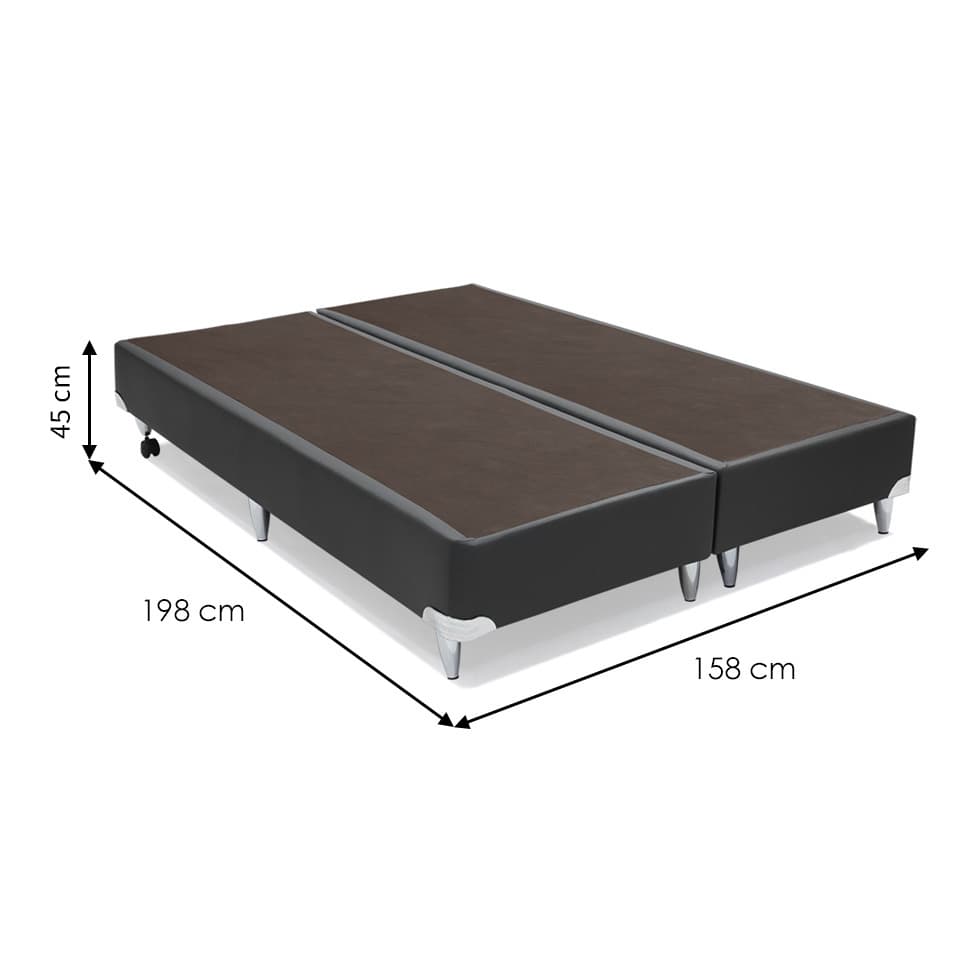 Base para Cama Box Queen Cori II Cinza