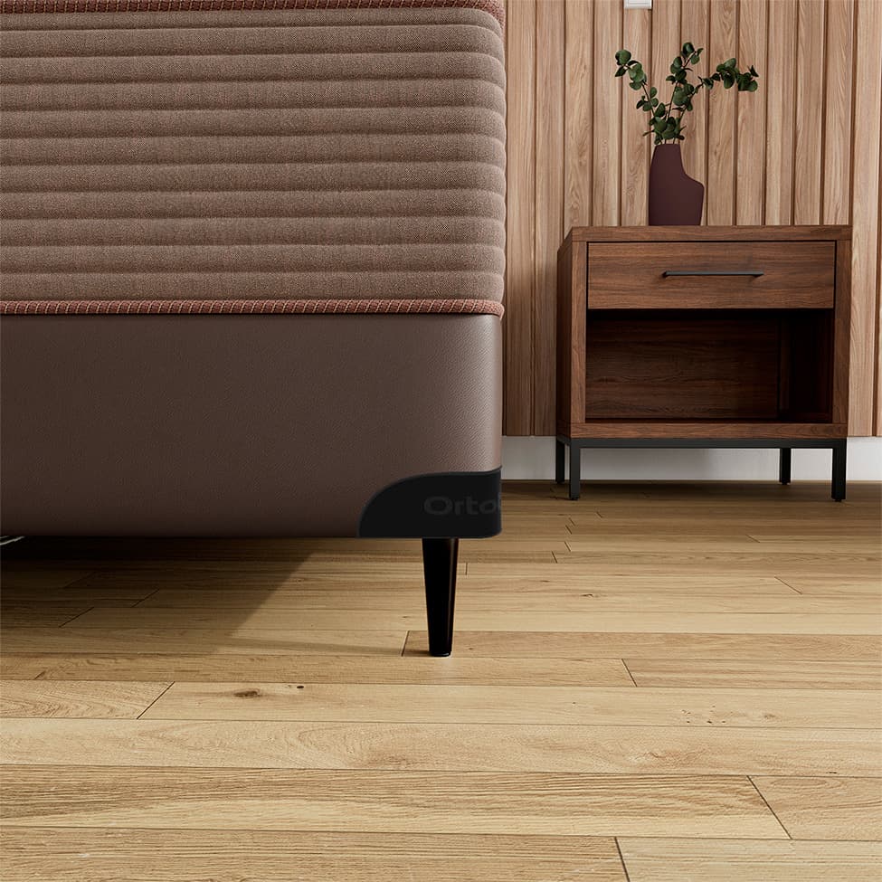 Base para Cama Box Viúva Cori I Marrom