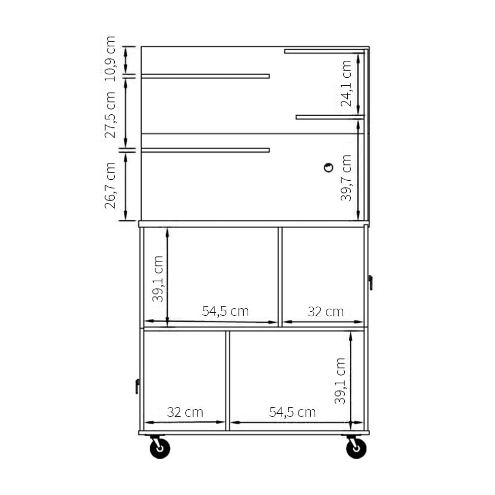 Cozinha Compacta Vini 2 Portas Branca