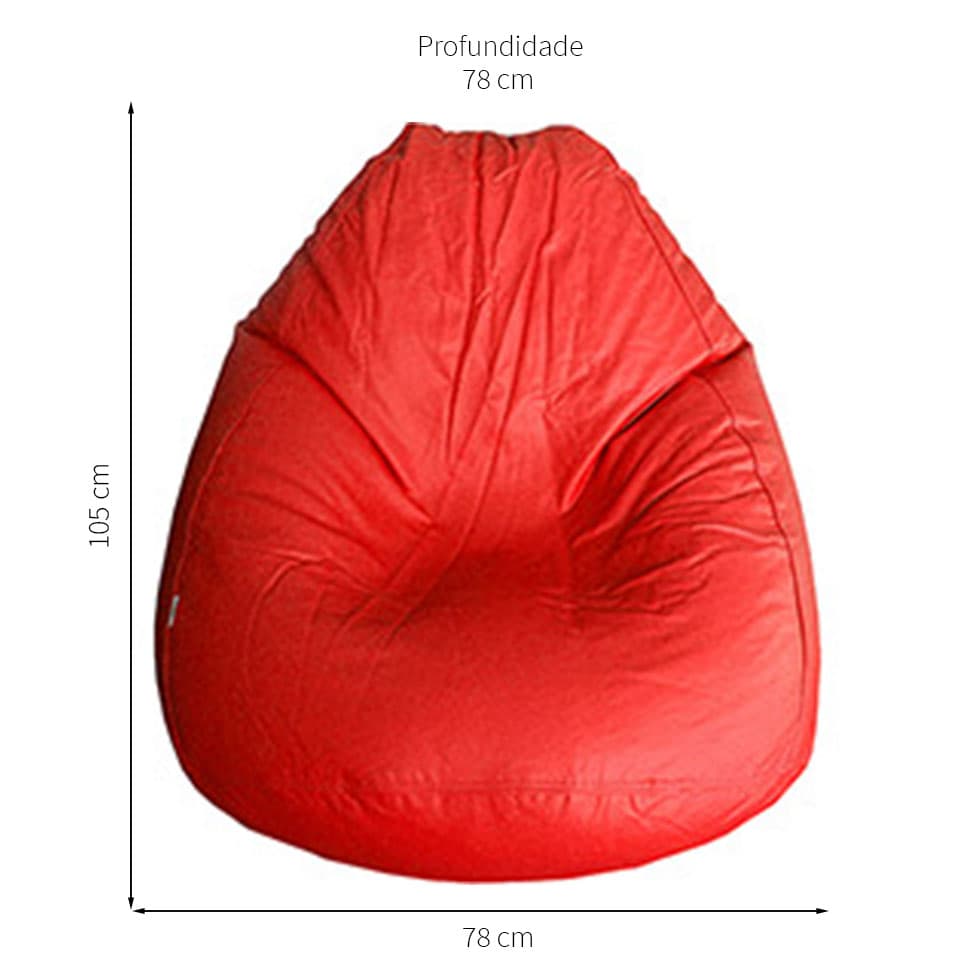 Puff Fofão Vermelho