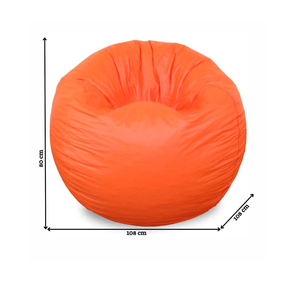 Puff Redondo em Laranja