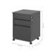 Arquivo com 3 Gavetas Medina Preto Onix