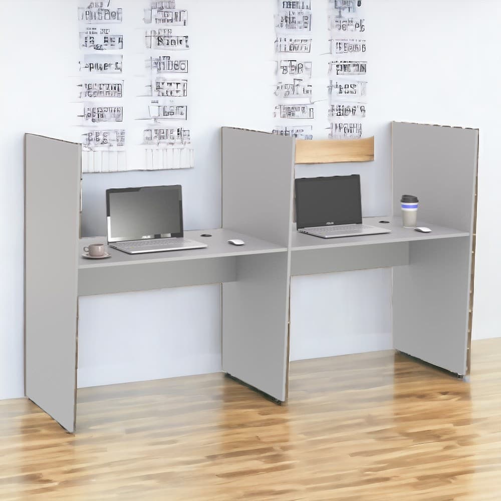Mesa de Atendimento 2 Lugar Roma Cinza