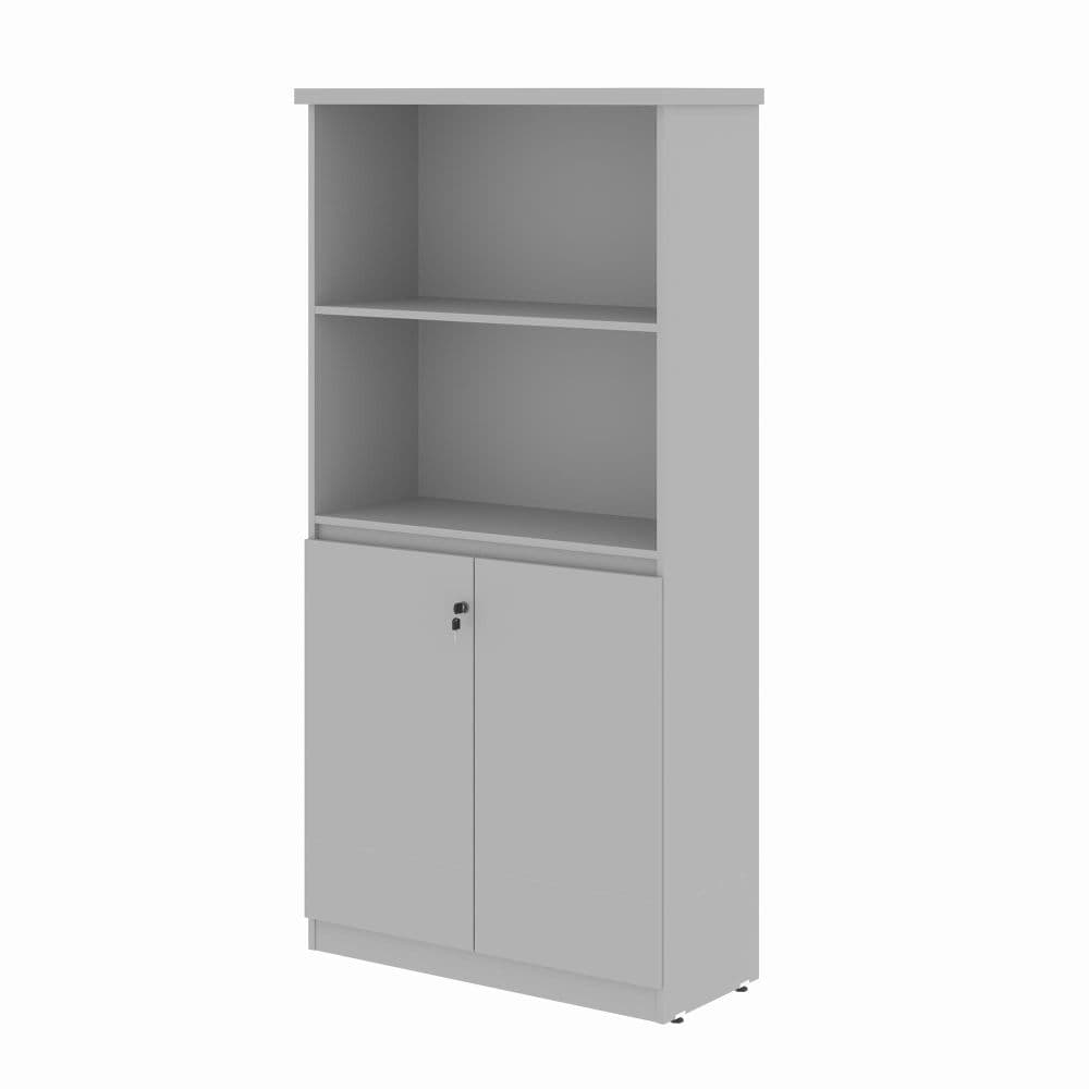 Mesa de Computador e Armario Japão Cinza