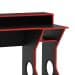 Mesa Gamer Fremont Preta e Vermelha