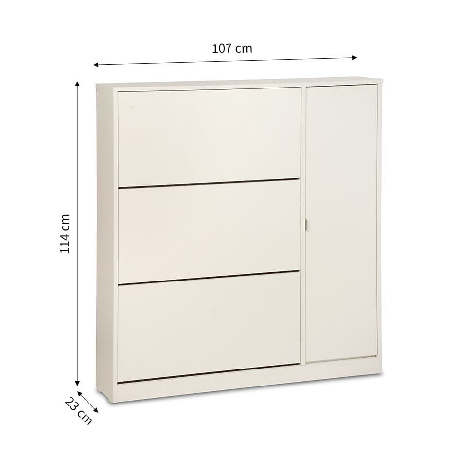 Sapateira Turim 1 Porta Branca