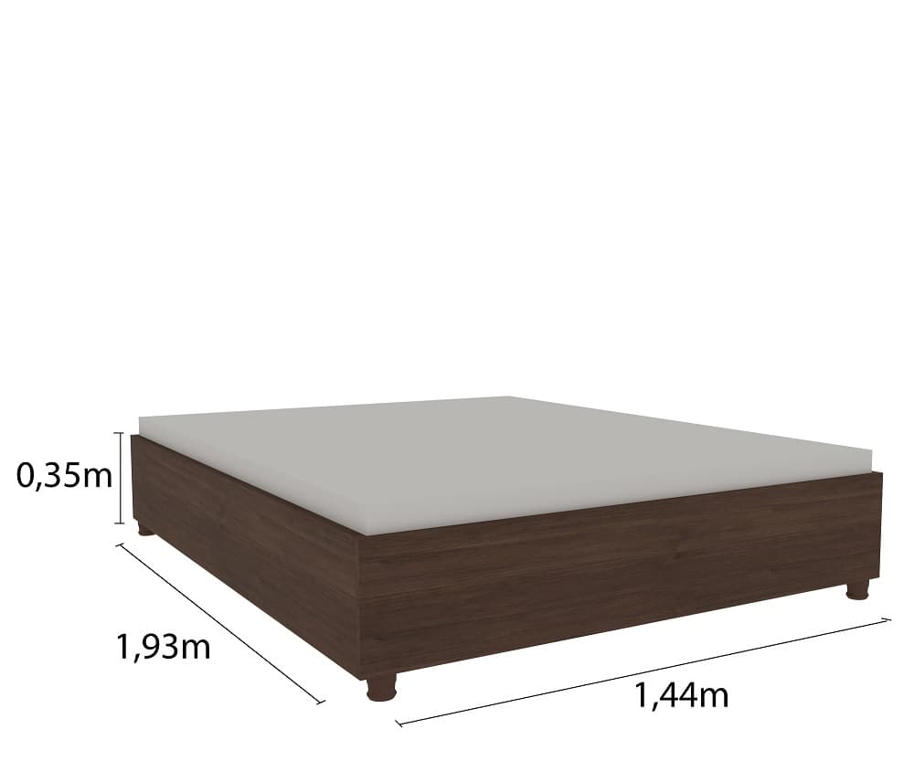 Cama Casal Monaco Tcil Cacau