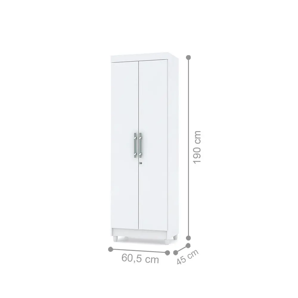 Armario 2 Portas Multiuso Landau Branco