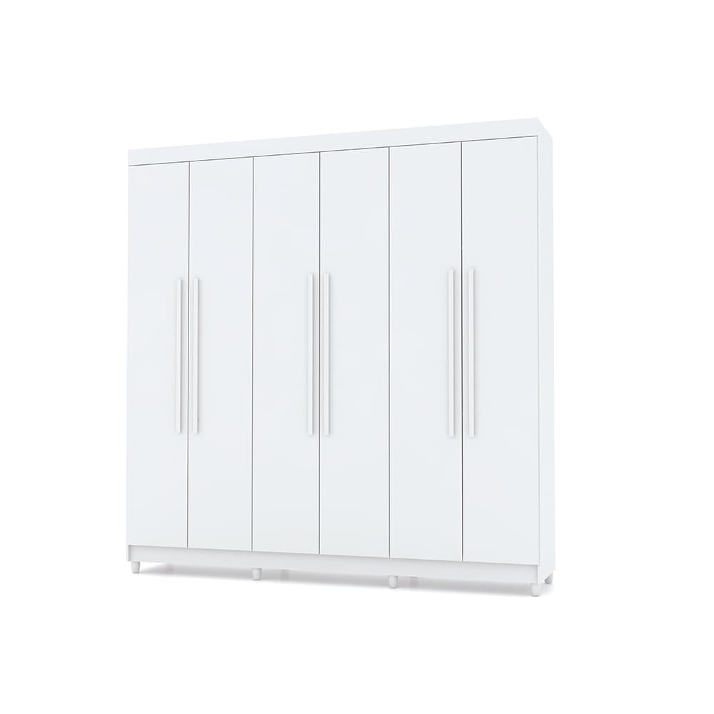 Guarda Roupa 6 Portas Audi Branco