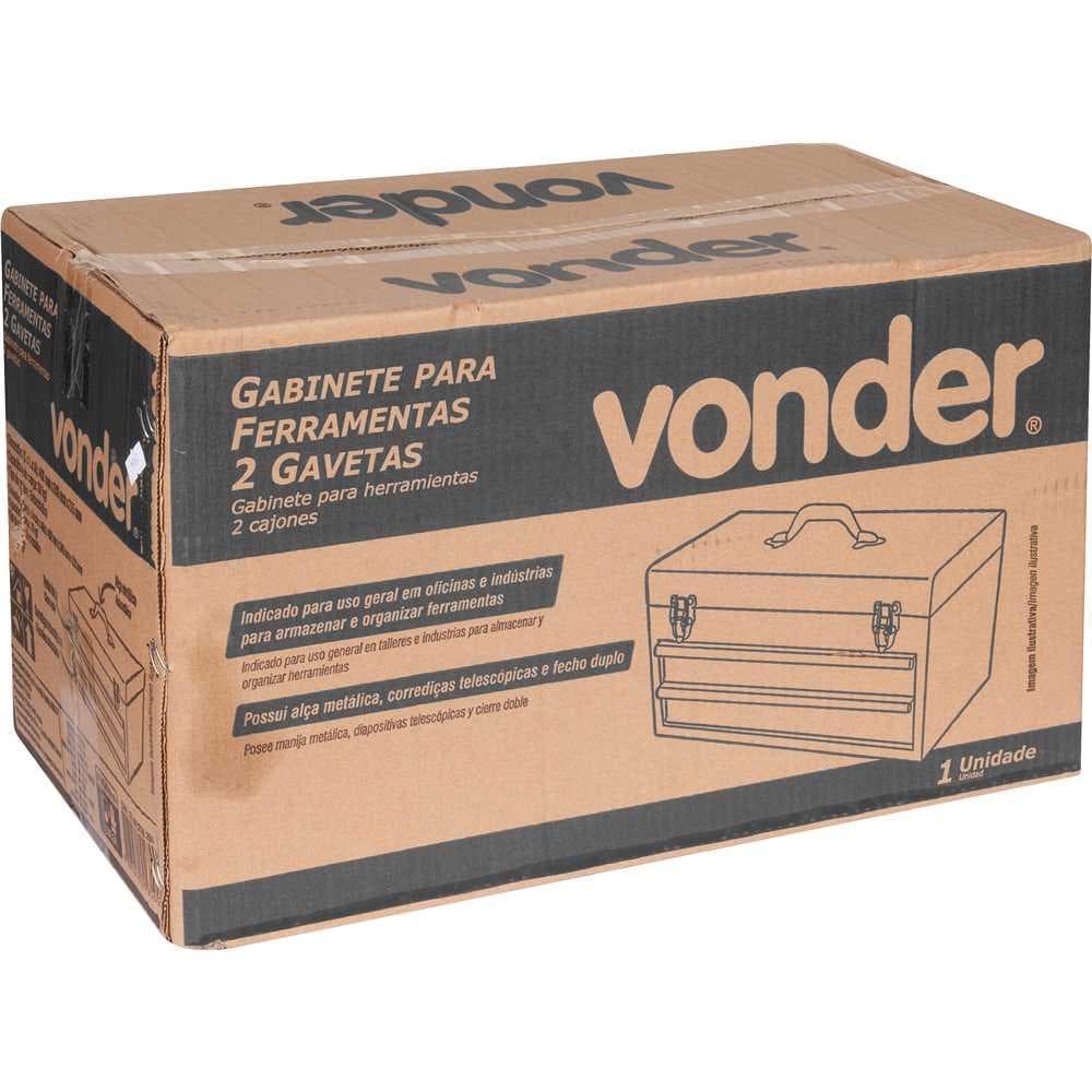 Gabinete para ferramentas 2 gavetas VONDER