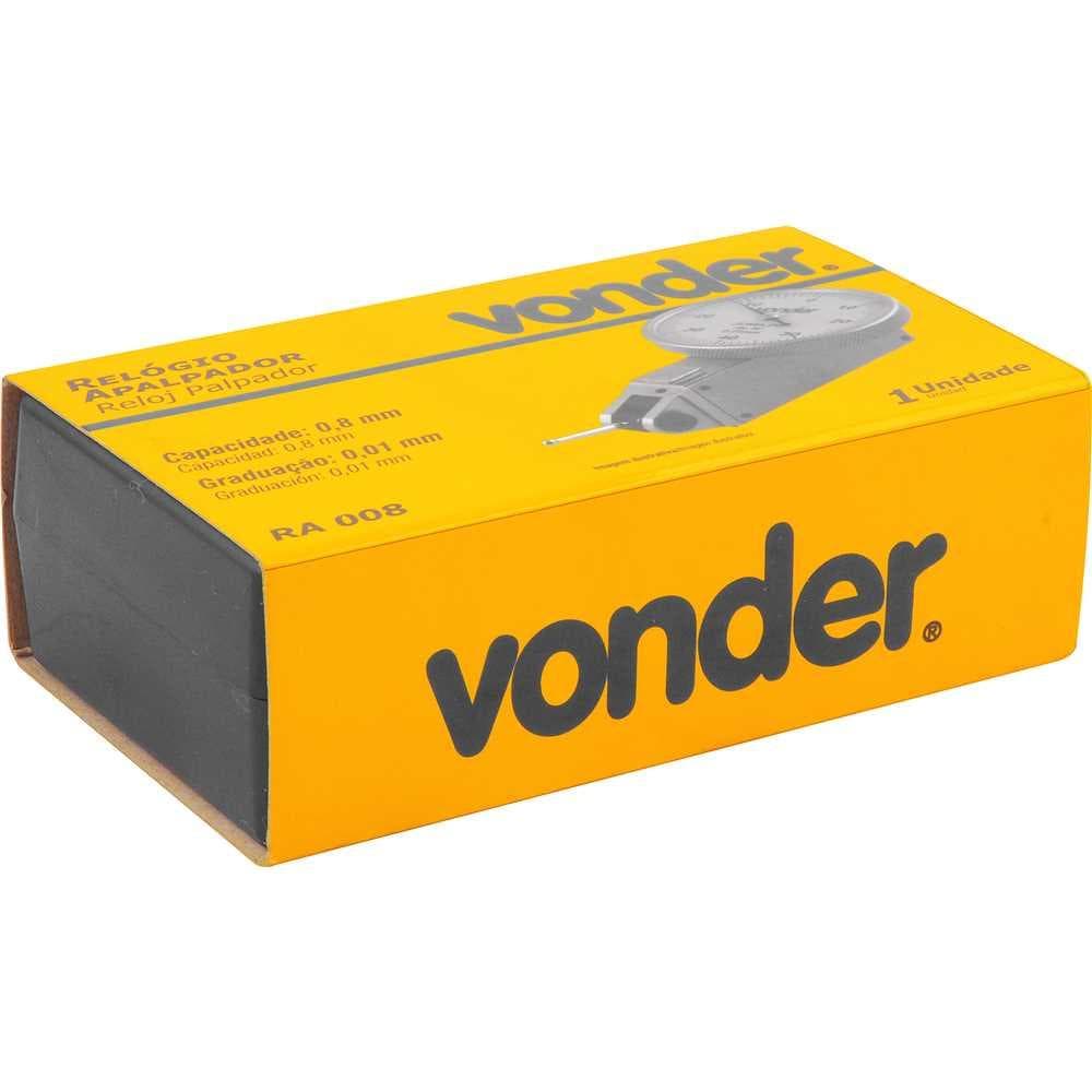 Relógio apalpador 08 mm RA 008 VONDER