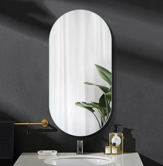 Espelho Decorativo Lapidado Oval 50x80cm
